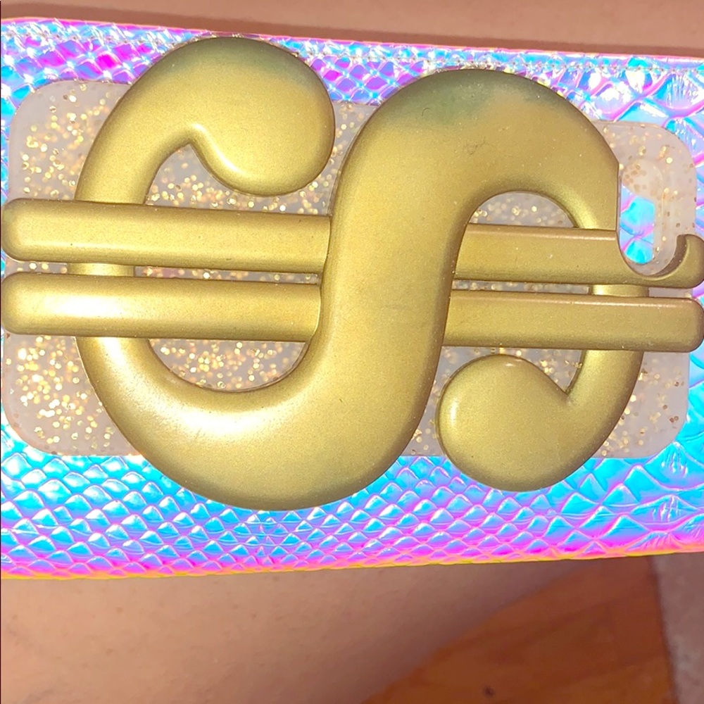 Gold glitter dollar sign iPhone case